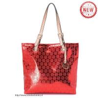 michael kors logo-print groot rood bakken Tasje Echt Of Nep jx954340